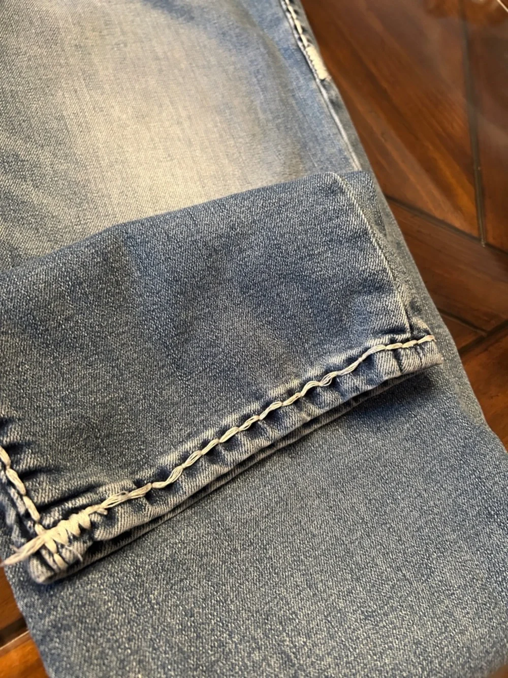True Religion Ricky Relaxed Straight Jeans in Blue